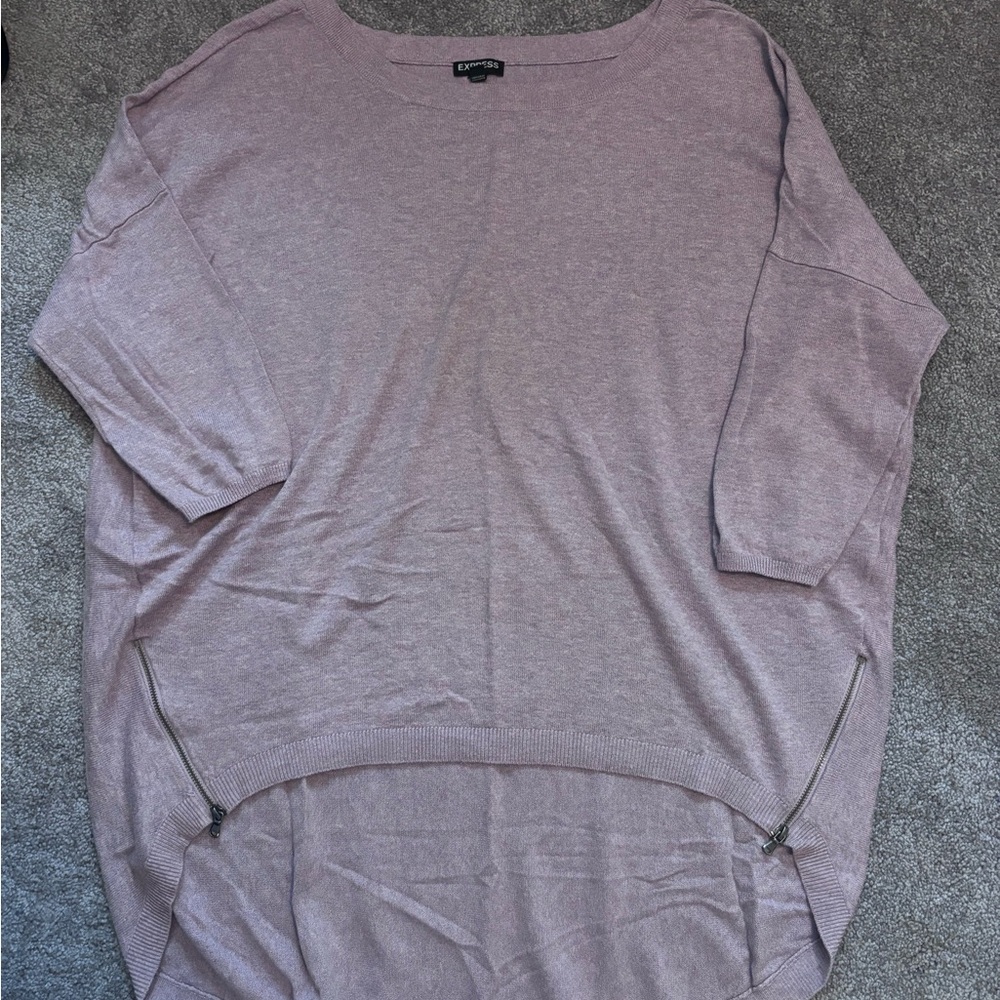 Express Lavender Knit Sweater